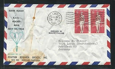 1964 US rocket card RRS at CHINA LAKE - EZ 58C3a