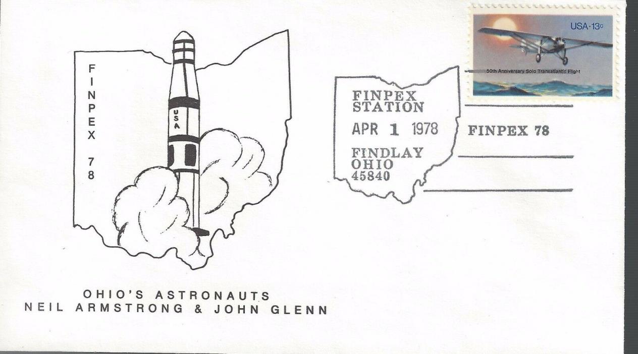 1978 Finpex 78 Ohio's Astronauts John Glenn & Neil Armstrong