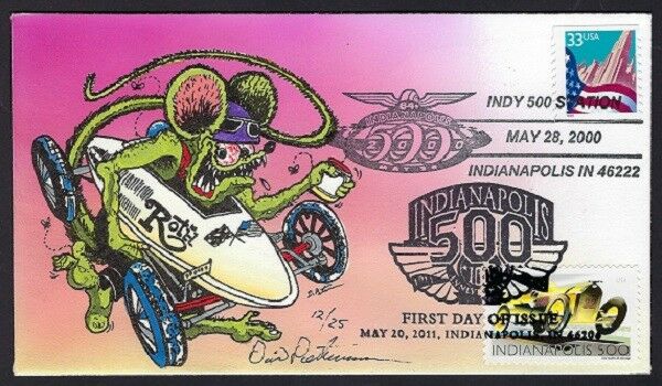 Peterman H.P. Rat Fink in Roth Racer Sc.#4530 Indianapolis 500 Event F.D Cover.