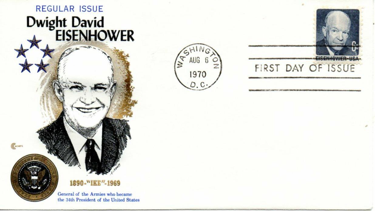 US FDC #1393 Eisenhower, Cachet Craft (4439)