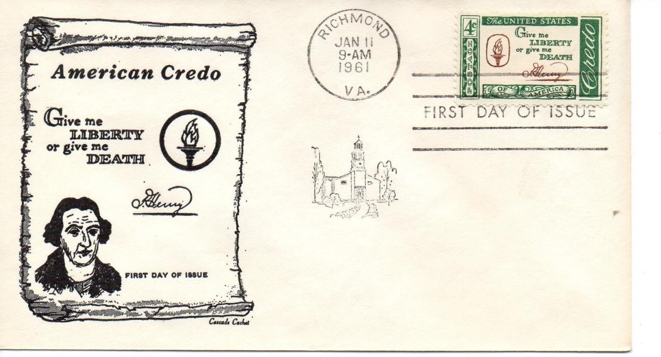US FDC #1144 Henry Credo, Cascade (3042)