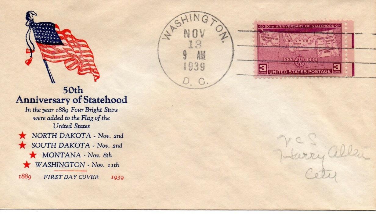 US 2nd Day #858 Statehood (2531)