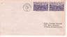 1938 UNITED STATES CONSTITUTION 150TH ANNIV 2 STAMPS NO CACHET ADDRESSED FDC
