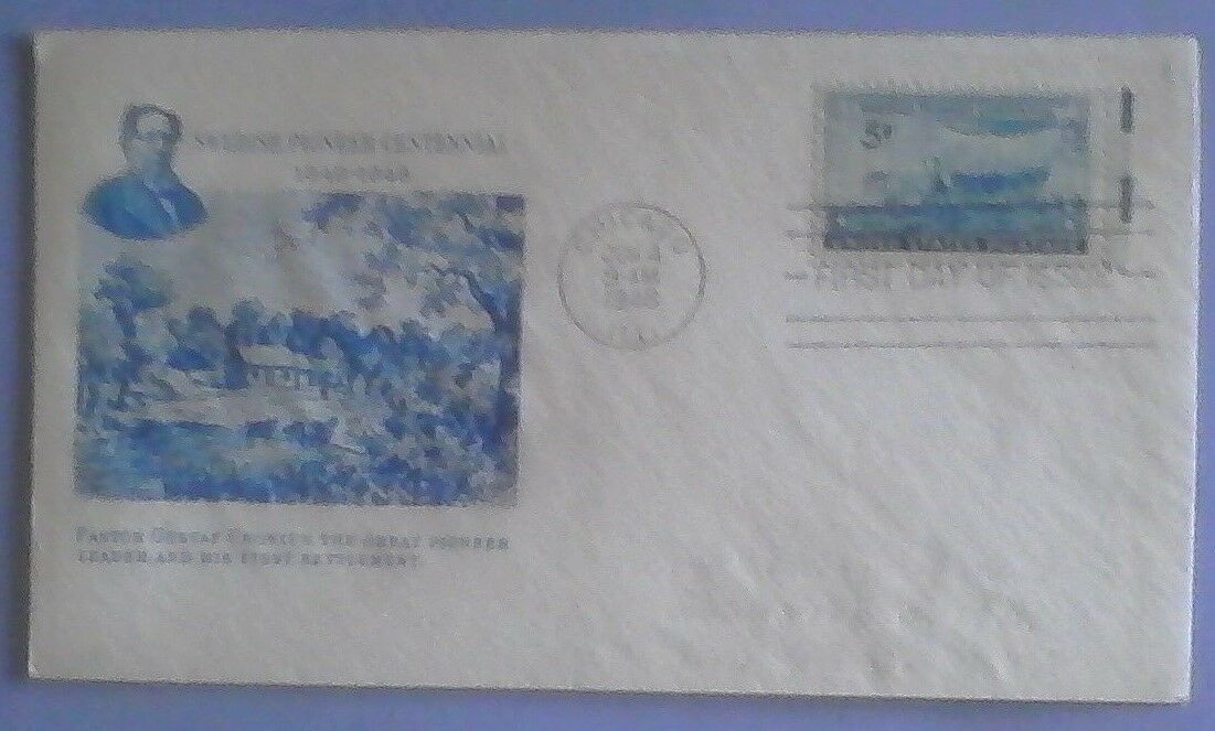 First day of issue, 1948 Centennial Swedish Pioneers, Scott # 958