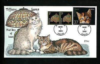 COLLINS HP FDC #3758 Coil Pair #3670 Cats kittens 3/1/2003