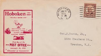 Post Office dedication cover, Hoboken, New Jersey, 1933