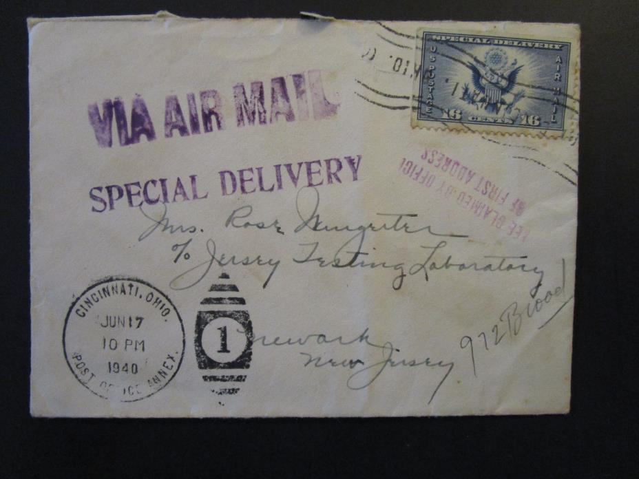 United States 1940 Special Delivery Cover  - Z4439