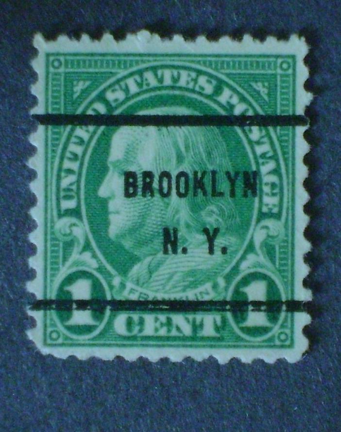 1919-21   Rotary Press (Pref.11) #544 1ct green Franklin, (19 x 22 1/2mm) - Used