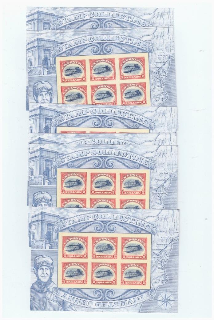 (50) mint $2 inverted jenny panes of 6, face value is $600 offered at below face