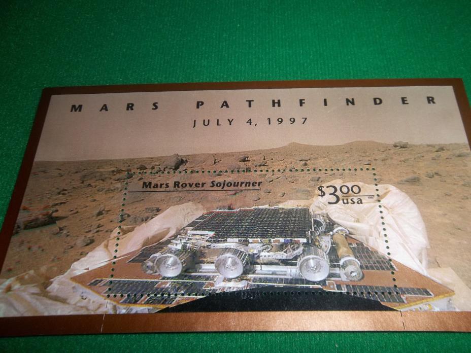 Mars Pathfinder USA Stamp 1997 Souvenir Sheet  Mint