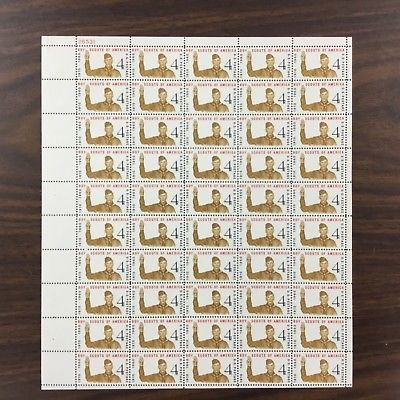 {BJ stamps}  #1145    Boy Scouts.  MInt 4¢ Sheet of 50.  Issued in 1960