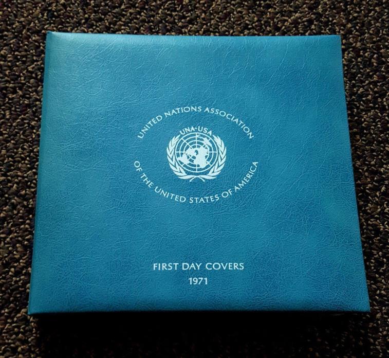 1971 United Nations Proof 39mm Silver medal coins & First Day Cover 6 total