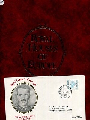 ROYAL HOUSES OF EUROPE 1978 COVER LOT OF 10 WITH ALBUM