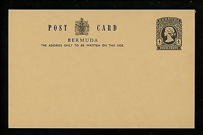 Postal Stationery H&G #(20) Unlisted Bermuda postal card 1956 Vintage