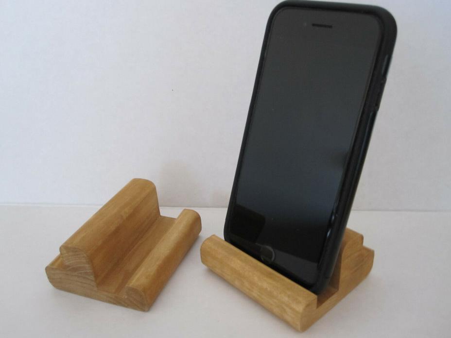 Wooden Cell Phone Stand / Holder / set of two