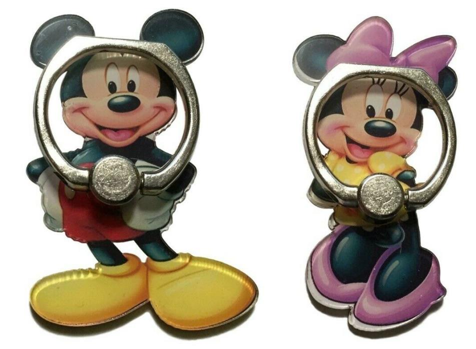 Micky and Minnie Mouse Full Figure Phone Ring Set Fan Accessory