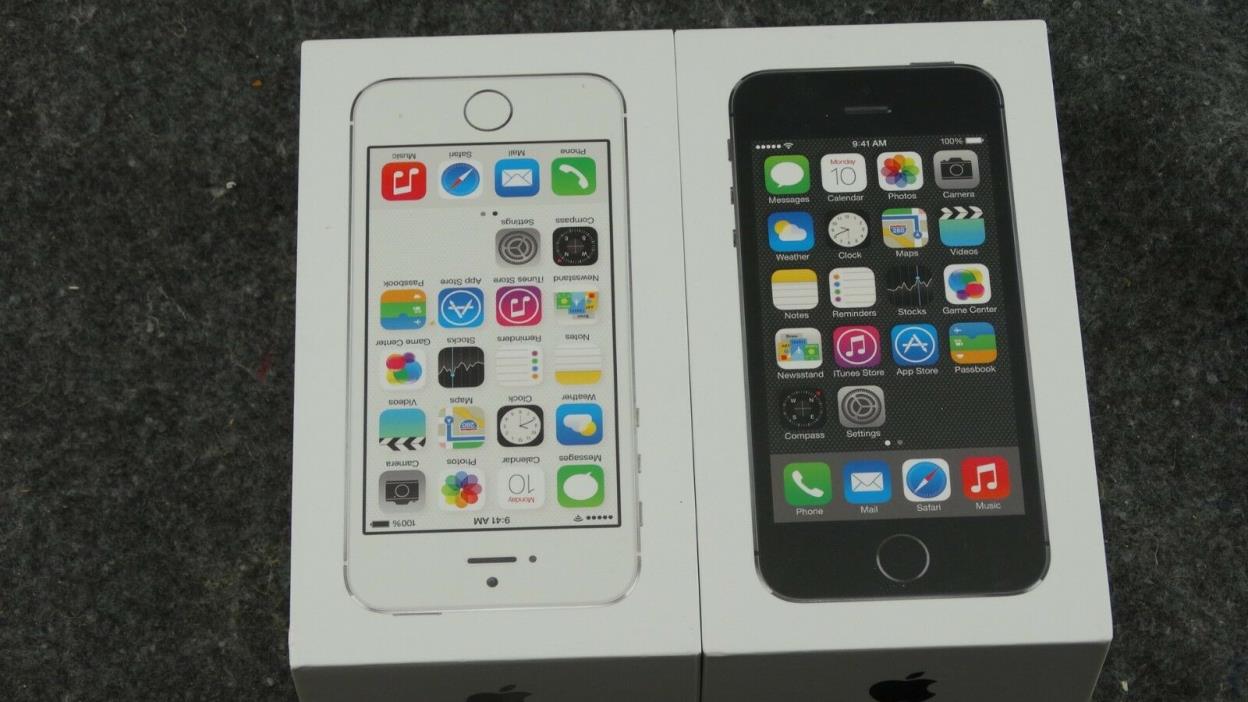 (B8) Pair of empty boxes for iPhone 5