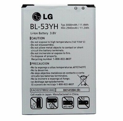 OEM LG Bl-53YH Battery LG G3 VS985 F400 D850 D855 3000 mah Original Genuine (Ref