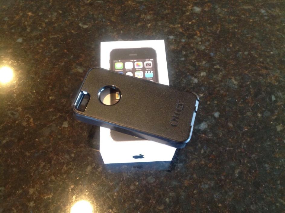 iPhone 5 5S Empty Box with Tray - Black and White Color - W/ 5s Otter Box case