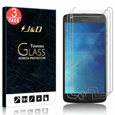 Compatible For 3-Pack Moto Z2 Play Glass Screen Protector Tempered Not Full
