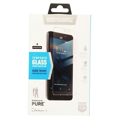 BodyGuardz Pure Series Premium Tempered Glass Screen for ZTE Maven 2 - Clear
