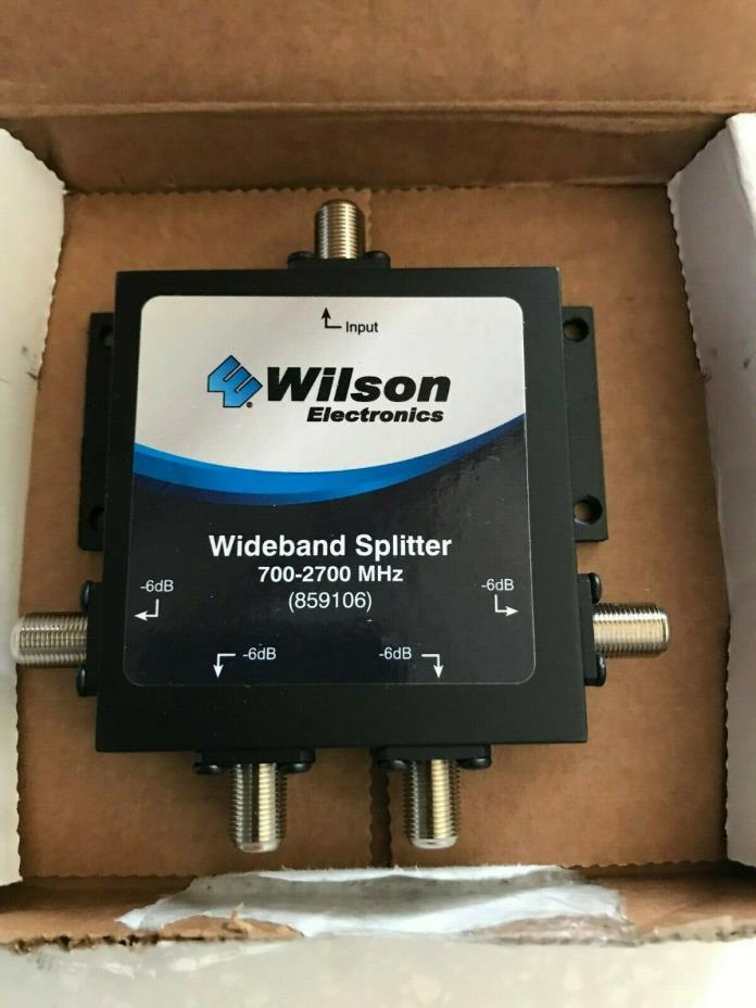 Wilson Electronics -6 dB 4-Way Splitter, F-Female (75 Ohm) 59106  NEW