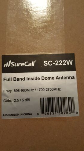 SureCall Full  Band Inside Dome Antenna  700 & 2700 MHz | SC-222W