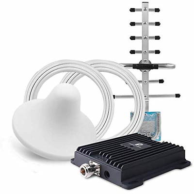 Cell Phone Signal Booster for Home & Office - Dual Band 850/1900MHz Band 2/5 Kit