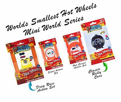 Worlds Smallest Hot Wheels Mini World Drag Race Action Set ... - FREE 2 Day Ship