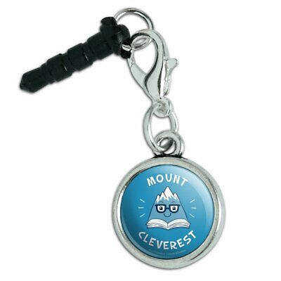 Mount Cleverest Reading Book Funny Mobile Phone Headphone Jack Charm