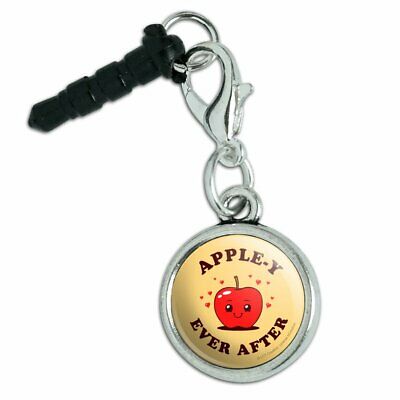 Apple-y Happily Ever After Funny Humor Mobile Cell Phone Headphone Jack Charm