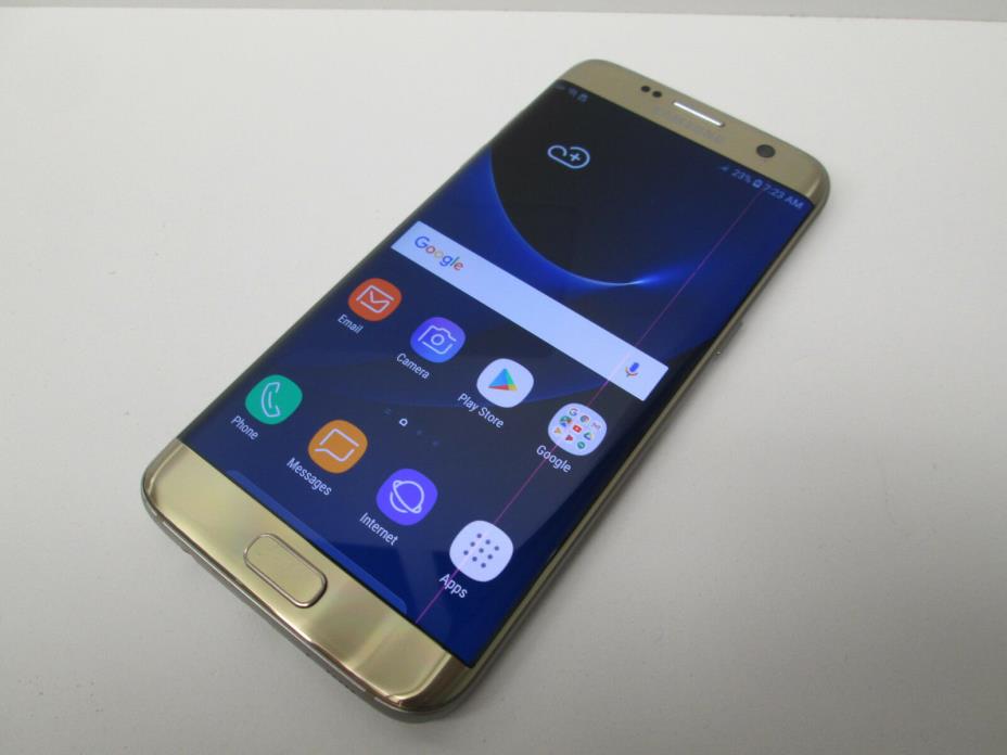 Samsung Galaxy S7 edge SM-G935P - 32GB -Gold Platinum (Sprint) (Unlocked) *READ*