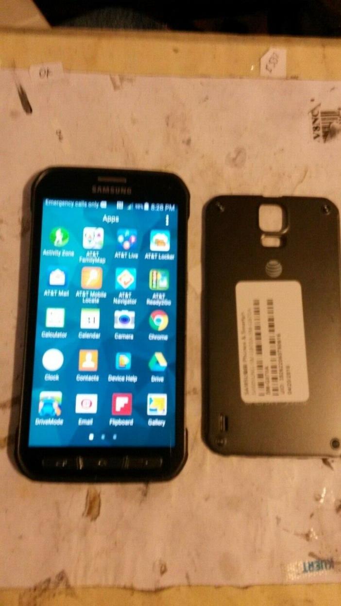 Samsung Galaxy S5 Active SM-G870A  16GB Titanium Gray AT&T Smartphone