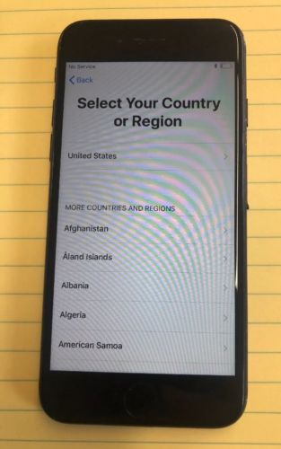 Apple iPhone 7 - 32GB - Black  AT&T A1778 Works Great! No Password Locks!