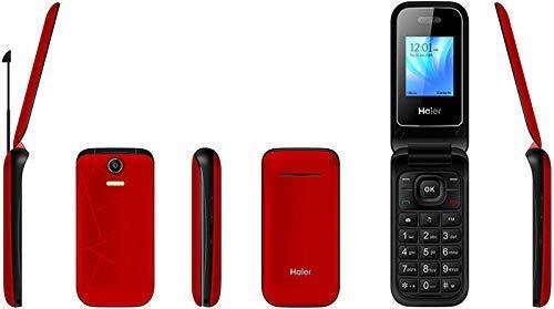 (LOT OF 100) HAIER C300 FLIP PHONE SINGLE SIM UNLOCKED RED -NEW