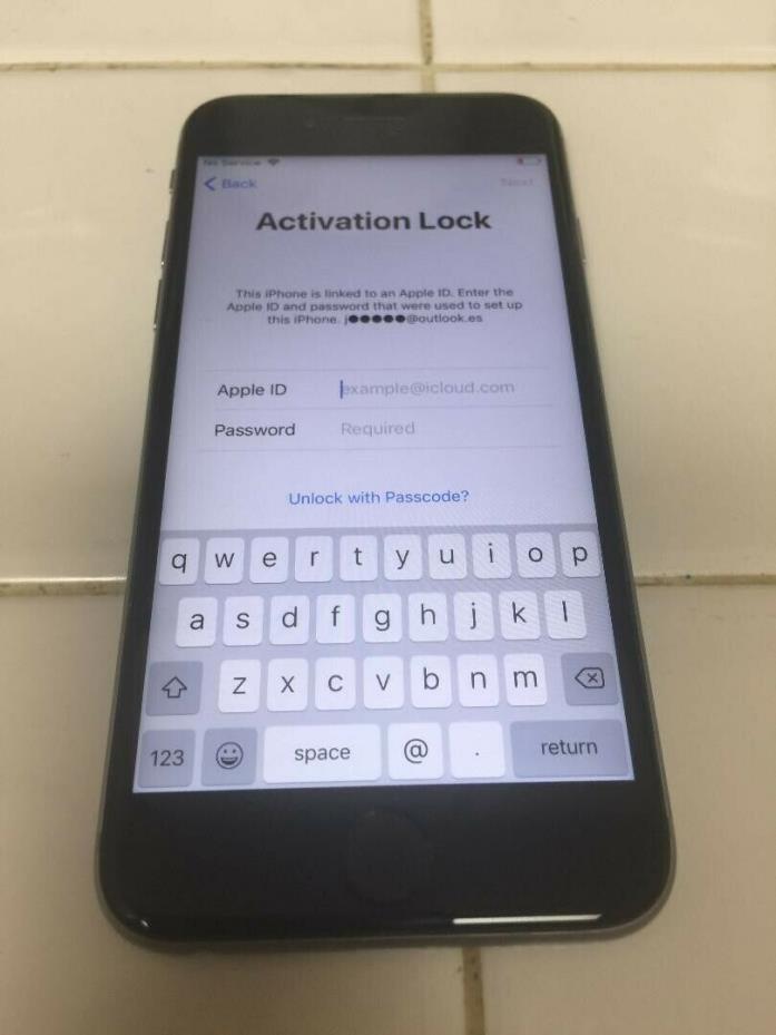 iPhone 6s - 64GB - Silver (T-Mobile) A1688  - Blacklisted - iCloud ON - FOR PART
