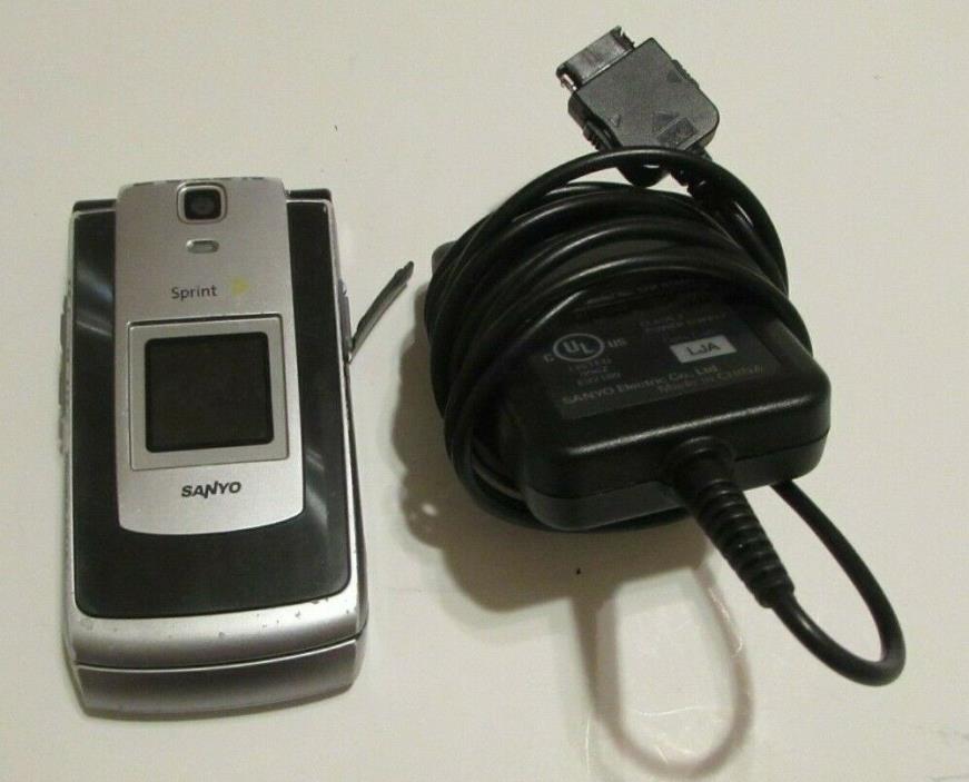 Sanyo KATANA? - Black (Sprint) Flip Cellular 3G Phone Display charcoal gray