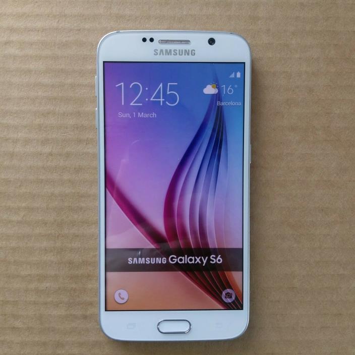 Dummy Phone Display Toy Samsung Galaxy S6 White Colorful Screen Non-Working Fake