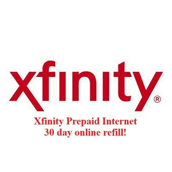 Xfinity Prepaid Internet - 30 Day - Online Refill!
