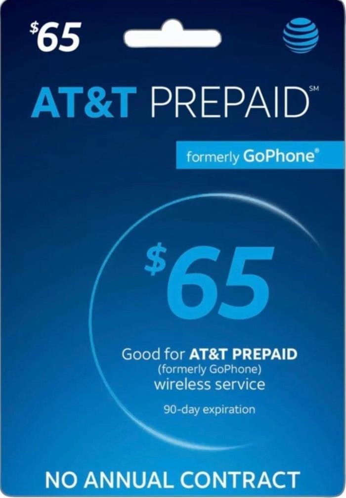 $65 AT&T Prepaid Refill Card