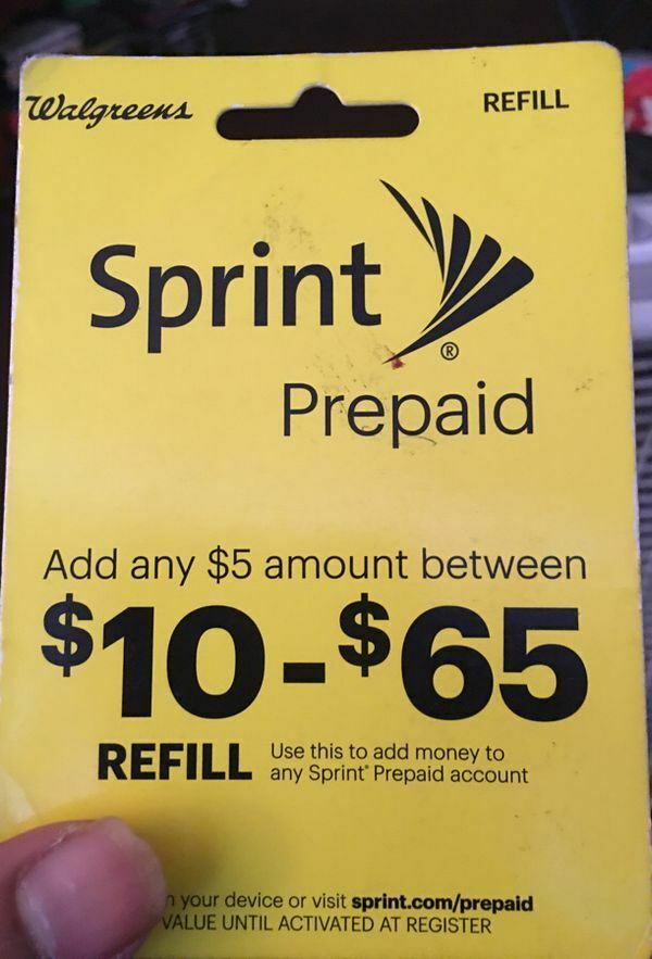 sprint prepaid $40 refill