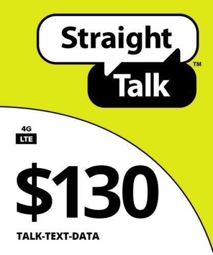 Straight Talk 130$ 3 MONTHLY PLAN TALK+TEXT+DATA PLUS 10GB DATA AT 4G LTE