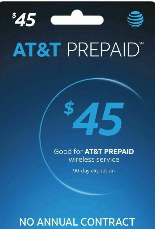 AT&T Prepaid (Formerly GoPhone) $45 Refill - Fast(get the pin in minutes)