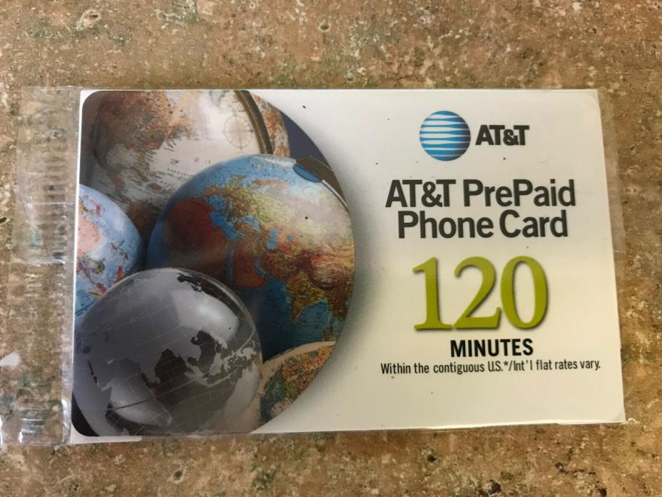 AT&T 120 Minute Pre-paid Phone Card VERIFIED