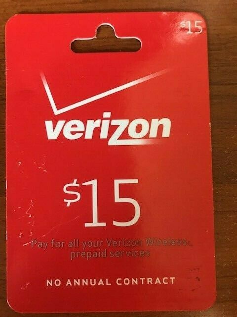 Verizon Prepaid Service $15 card