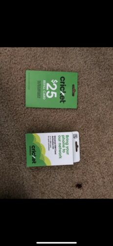 cricket wireless $25 refill card with free sim
