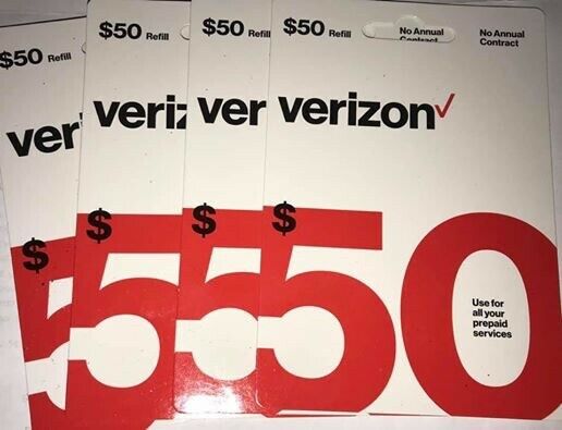 Brand New $50 Verizon Wireless Prepaid Refill Card (Email Delivery)fast Respon