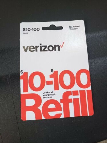 Verizon Refill card 10-100 i Have 2 That Are Worth 100$ Selling Both For 150$