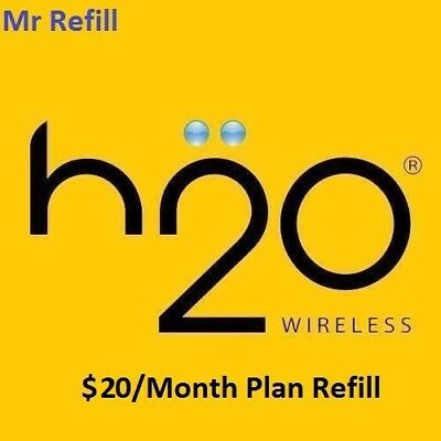 H2O $20/Month Plan Refill - fast & right