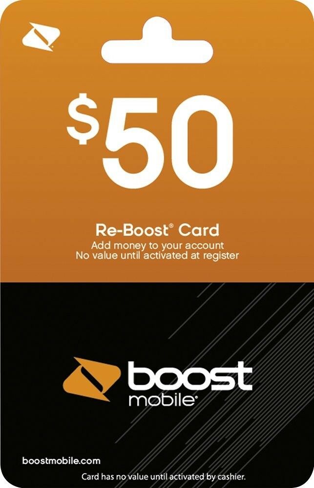 Boost Mobile - Re-Boost $50 Refill directly to your mobile DIGITAL ITEM	 Boost M